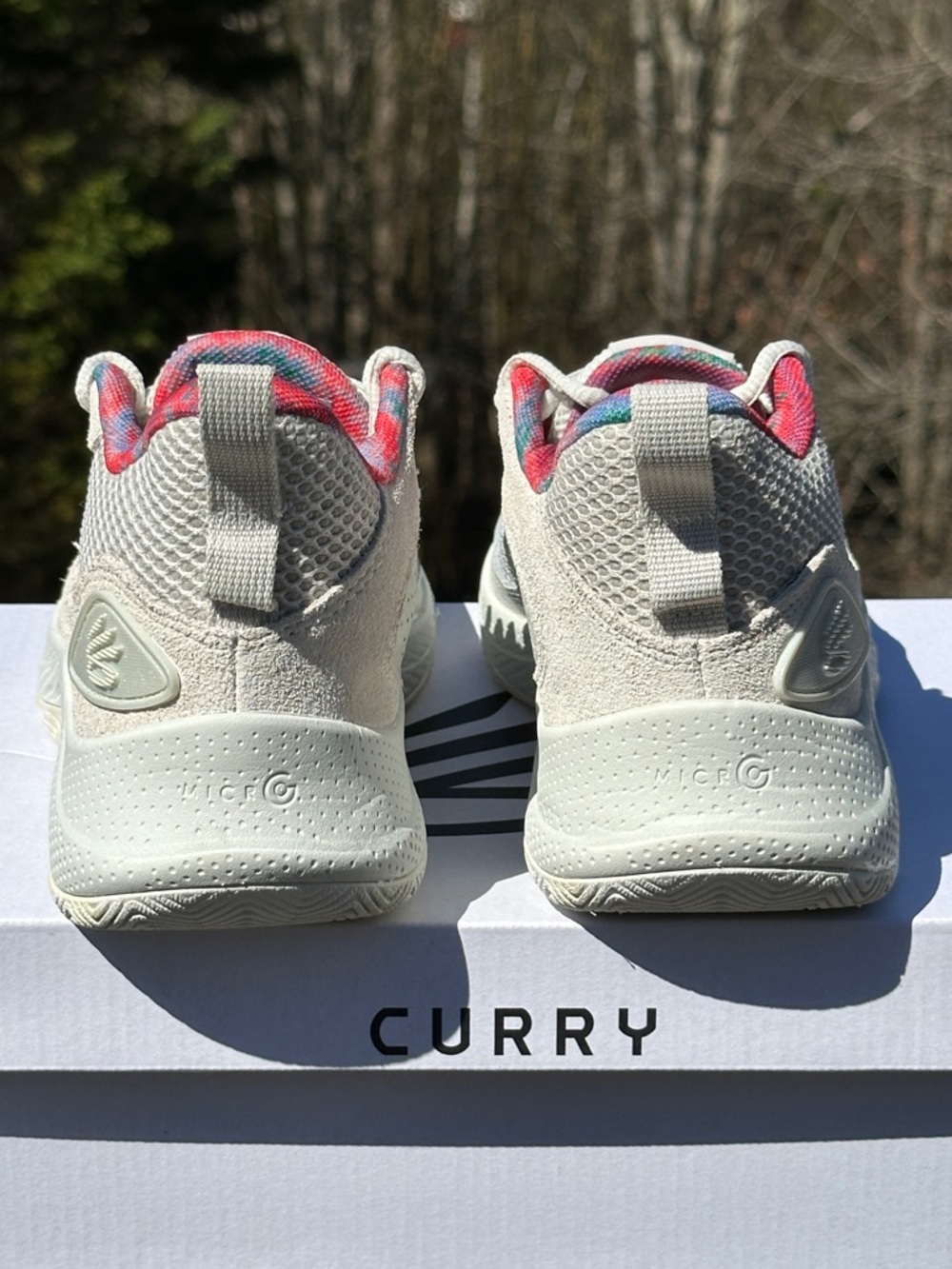Under Armour GS Curry 3Z Mid Beige Youth Casual Basketball Sneaker Size 4Y NEW - Picture 5 of 10